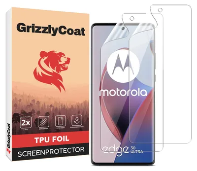 Produktbild von GrizzlyCoat Motorola Edge 30 Ultra Hydrogel TPU Displayschutz - Hüllenfreundlich (2er Pack)