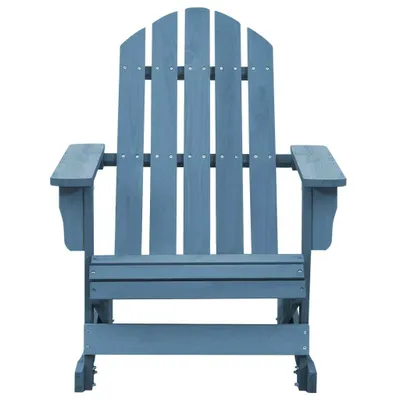 Immagine prodotto di Sedia a Dondolo Adirondack in Legno Massello di Abete Blu