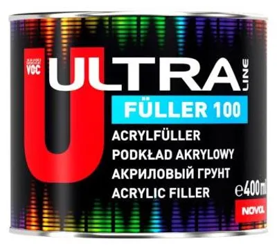 Produktbild von Novol ULTRA FÜLLER 100 – 2K Acryl Füller Schwarz 480 ml mit Härter