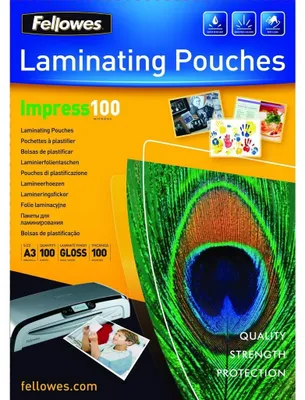Produktbild von Fellowes Laminierfolie Dokumente A3 100 Mikron 100 Stück