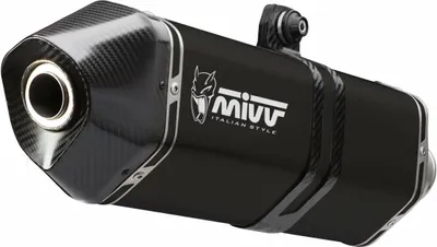 Image de Échappement Slip-On SPEED EDGE noir homologué MIVV pour BENELLI TRK 502 X