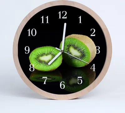 Produktbild von Holzuhr 30fi cm wanduhr - Kiwi