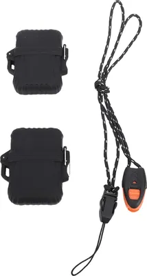 Image de 2pcs Water Proof Storage Box Set plastique réutilisable valise de rangement de protection pour les sports et activités de plein air noir