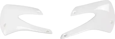Produktbild von Kühlerverkleidung UFO PLAST 2-teilig Abdeckung Kühler für Kawasaki KX 85 ccm Bj. 2001 - 2013, Farbe:weiß OEM