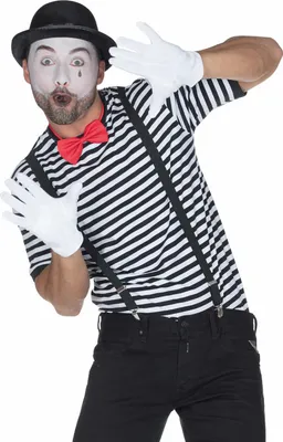 Produktbild von Ringel Kurzarm-Shirt schwarz/weiß Karneval Fasching Kostüm 44-62