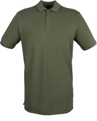 Produktbild von Henbury H101 | Herren Modern Fit Baumwolle Microfine-Piqué Polo Shirt - Farbe: Olive - Größe: XL
