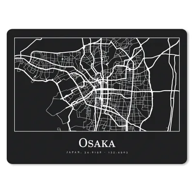 Produktbild von MuchoWow® Mauspad Mousepad Karte - Osaka - Stadtplan 23x19 cm - Mousepads - Maus Mat - Pad - Mausunterlage - Schreibtischunterlage - Mauspad