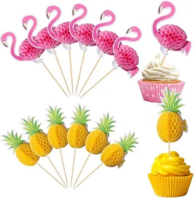 Produktbild von Party-Pfannenstecher - Ananas-Design - 24 Stück - Herstellbare Cocktailstecher - Vorspeisen - Party-Accessoires