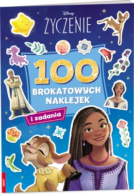 Immagine prodotto di Disney, Książeczka Życzenie - Stwórz kolorowy świat przygód z 100 błyszczącymi naklejkami