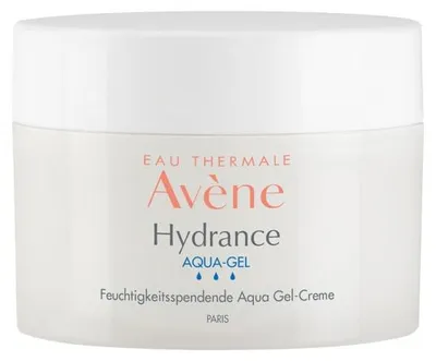 Produktbild von Avene Hydrance Aqua-Gel, Body-BB-Creme, 50 ml, Weiß, Feuchtigkeitsspendend, trockene Haut, Behälter