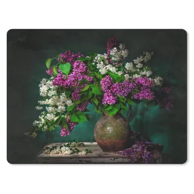Produktbild von MuchoWow® Mauspad Mousepad Vintage - Blumen - Stilleben 40x30 cm - Mousepads - Maus Mat - Pad - Mausunterlage - Anti Rutsch