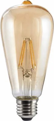 Produktbild von LED-Filament, E27, 410lm ersetzt 36W, Vintagelampe, Amber, Warmweiß (00112877)