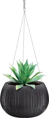 Produktbild von Prosperplast Blumentopf BETON BOWL WS 29 cm Blumenampel schwarz-beton