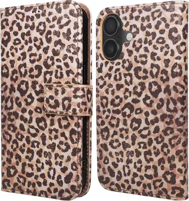 Productafbeelding van imoshion Design Bookcase voor de Apple iPhone 17 - Leopard Mood