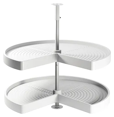 Image de Jeu de plateaux Shelvo 3/4 pour module 900 mm en plastique blanc