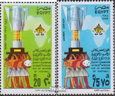 Produktbild von Briefmarken Ägypten 1998 Mi 1946-1947 (kompl.Ausg.) postfrisch Afrikanische Fußballmeisterschaft