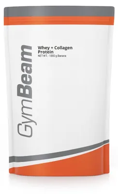 Produktbild von GymBeam - Whey + Kollagen Protein, 1000 g, Banane