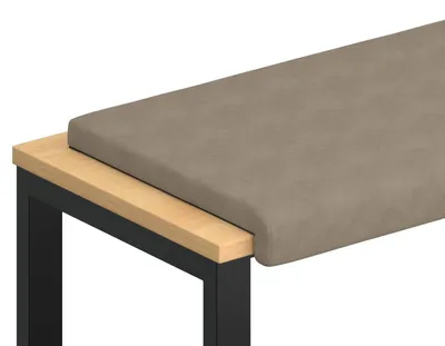 Produktbild von vidaXL Bankkissen Mikrofaser Taupe Tiefe 35 cm