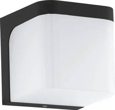 Produktbild von EGLO LED Außen-Wandlampe Jorba, 1 flammige Außenleuchte, Wandleuchte aus Aluguss und Kunststoff, Farbe: Anthrazit, weiß, IP44