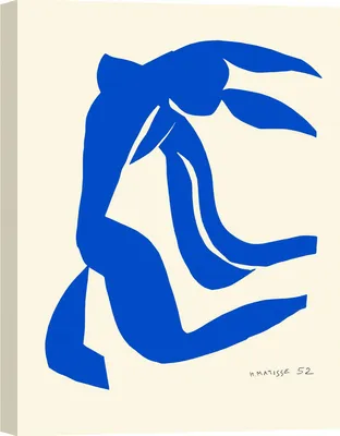 Image de Impression d'art sur toile, Henri Matisse, Nu bleu VII - 60x40 cm
