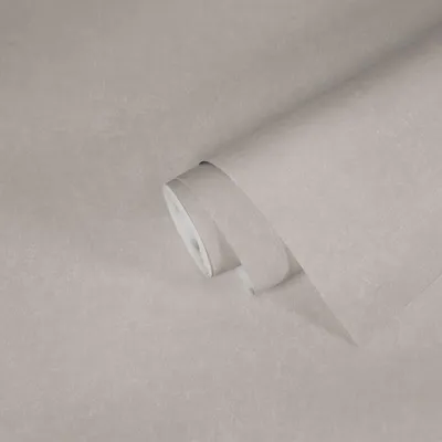 Immagine prodotto di A.S. Creation Geo Effect | 385947 | Carta da parati in tessuto non tessuto tinta unita | 0,53 m x 10,05 m | Grigio chiaro