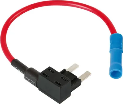 Zdjęcie produktu dla Odbiornik prądu lampy dla bezpiecznika z mikrolistkami, 12/24V