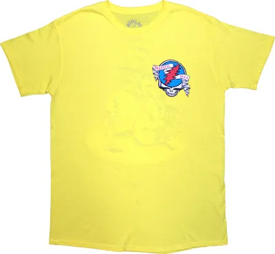 Produktbild von Grateful Dead - "Rose Pose" T-Shirt für Herren/Damen Uni RO13129 (L) (Gelb)