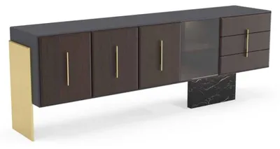 Produktbild von Modernes Sideboard Holz Kommoden Möbel Luxus Design TV Ständer neu