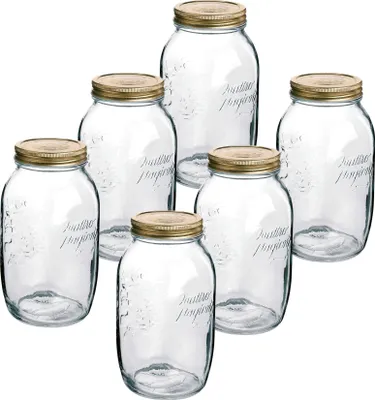 Produktbild von Quattro Stagioni Einmachglas 1500ml - 6 Stück