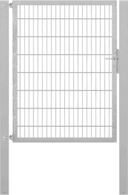Immagine prodotto di Alberts 635268 Cancello singolo Flexo con accessori, zincato a caldo, larghezza 125 cm, altezza 160 cm