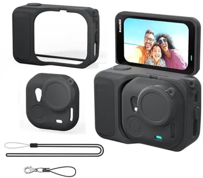 Immagine prodotto di Custodia in silicone per Insta360 GO Ultra, custodia protettiva per action cam, colore nero