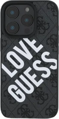 Produktbild von Guess, Schutzhülle für iPhone 16 Pro MagSafe Modell 4G, Schwarz