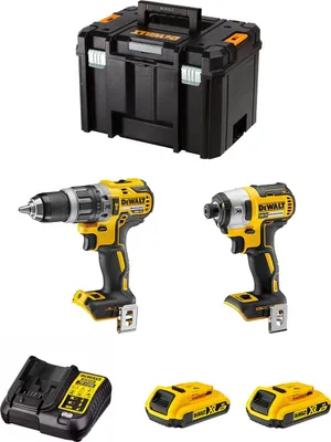 Image de Kit DeWALT DWK211 (DCD796 + DCF887 + 2 x 2.0 Ah + DCB107 + TSTAK VI)
