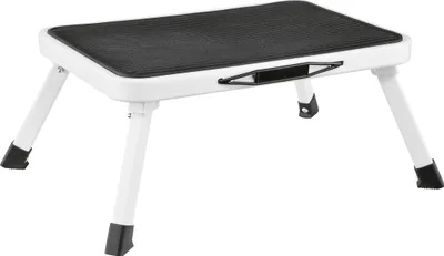 Produktbild von HI Klapptritt 38x26x17,5cm Stahl/Kunststoff schwarz/weiß