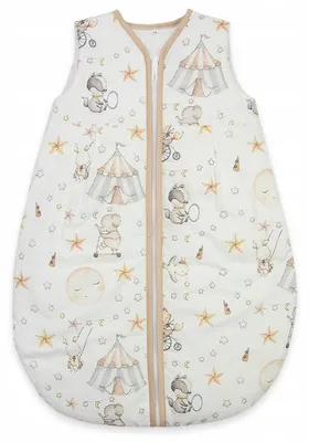 Produktbild von Ankras Baby-Schlafsack Ganzjährig Zirkusmotiv Gr. 56/62