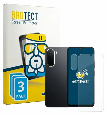 Produktbild von 3x BROTECT Schutzglas für Xiaomi Redmi A7 Pro (Display+Kamera) Schutzfolie Panzer Folie Glas Display Schutz klar