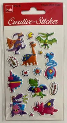 Produktbild von Sticker Creative Aufkleber Dinohelden Dinosaurier Jurrasic