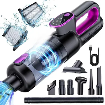 Produktbild von Handstaubsauger, Autostaubsauger, Akku staubsauger, 26000PA staubsauger Kabellos, mit HEPA-Filter, für Auto, PC, Sofa, Haus& Tierhaar Reinigun
