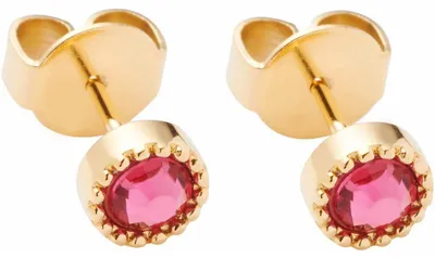 Image de Clous d'oreille Anka pour femmes en acier inoxydable doré de Leonardo