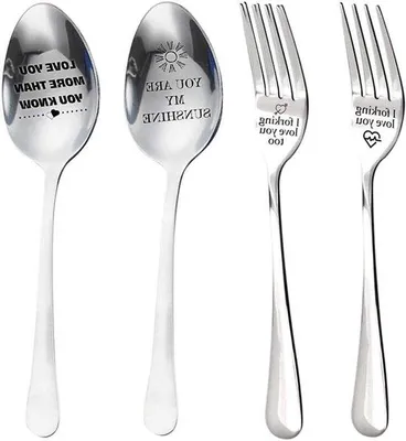 Productafbeelding van RVS bestekset, gesmeed, geschikt voor het diner. Ideaal als cadeau voor echtgenoot, echtgenote en familie
