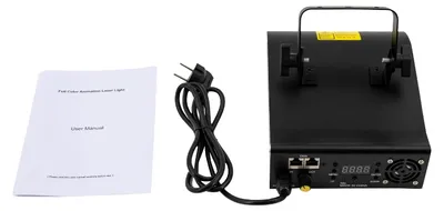 Produktbild von RGB Laserlicht - DJ Bühnenbeleuchtung - 2 W RGB-Laser - 300 m² Ausleuchtung - 250+ Animationseffekte - DMX512 & Sound/Auto-Modi - Tragbares Partylicht - EU-Stecker 220 V Mehrfarbig