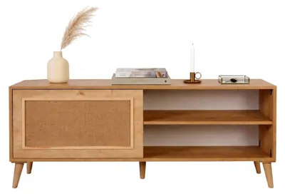 Produktbild von Pesio - TV-Möbel, 138x41x55h cm Eiche Braun, ein Regal