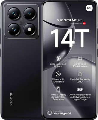 Produktbild von Xiaomi 14T Pro 512GB Titan Black
