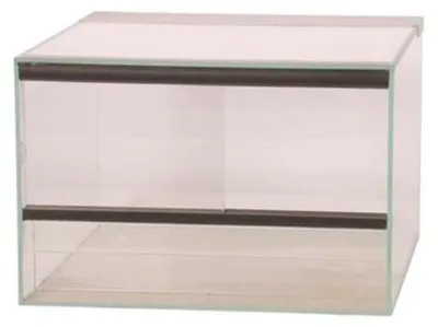 Productafbeelding van Terrarium met schuifdeuren 60x40x40cm voor reptielen
