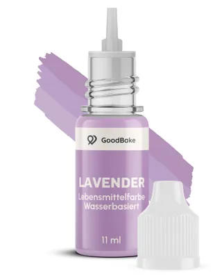 GoodBake Lebensmittelfarbe Lavendellila, wasserbasiert, flüssig, 11 ml