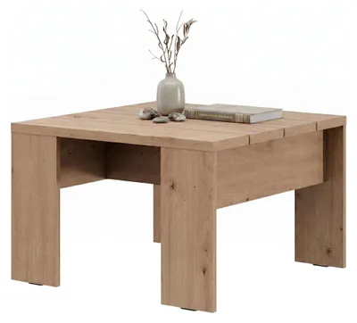 Produktbild von Magre - Couchtisch, 67x67x43h cm Eichenholz Braun, Quadratische Form