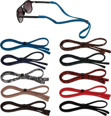 Produktbild von 10 Stück Sportbrillenband verstellbar, starker Halt für Sportbrille, Sonnenbrille, Lesebrille, Schutzbrille, verstellbare Brillenkordel