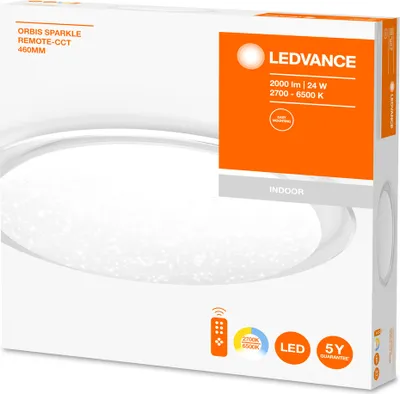 Immagine prodotto di Plafoniera LEDVANCE ORBIS Sparkle Remote-CCT 460 mm 24 W - Plafoniera e lampada da parete