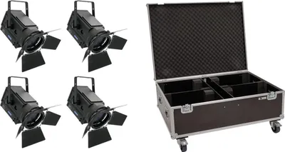 Productafbeelding van EUROLITE Set: 4x LED THA-150F + transportkoffer