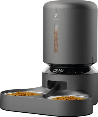 Obrázek produktu pro Petlibro Granary Dual, Automatický podavač krmiva pro zvířata, Černá, Kočka, 5 l, LED, AC, Baterie